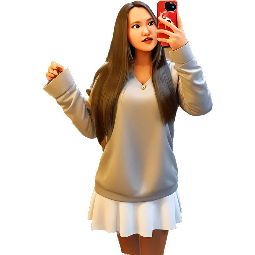 selfie in the mirror emoji