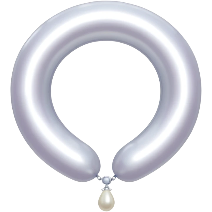 jeff koons style inflatable pearl necklace balloons emoji