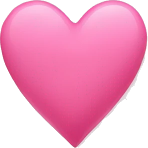 A heart pink aesthetic  emoji