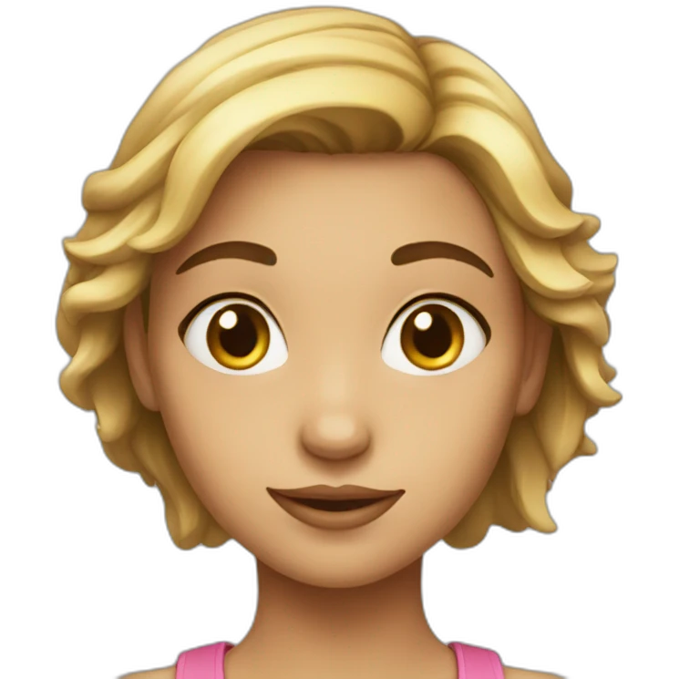 Girl with nice face emoji
