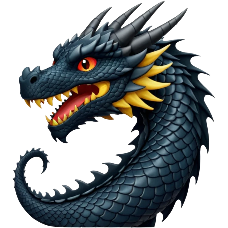 black dragon emoji