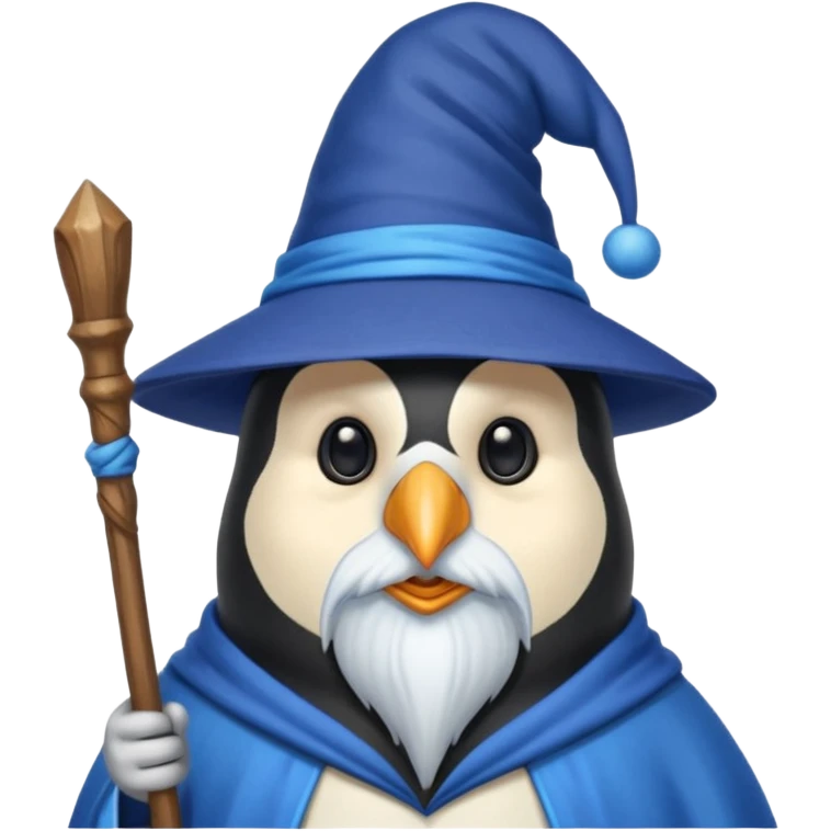 Penguin Wizard emoji