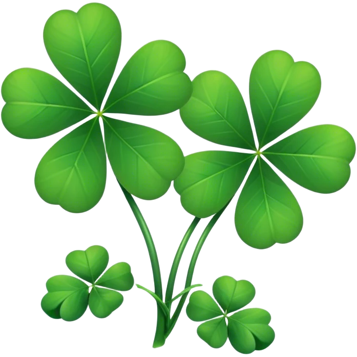 3 leaf clovers emoji