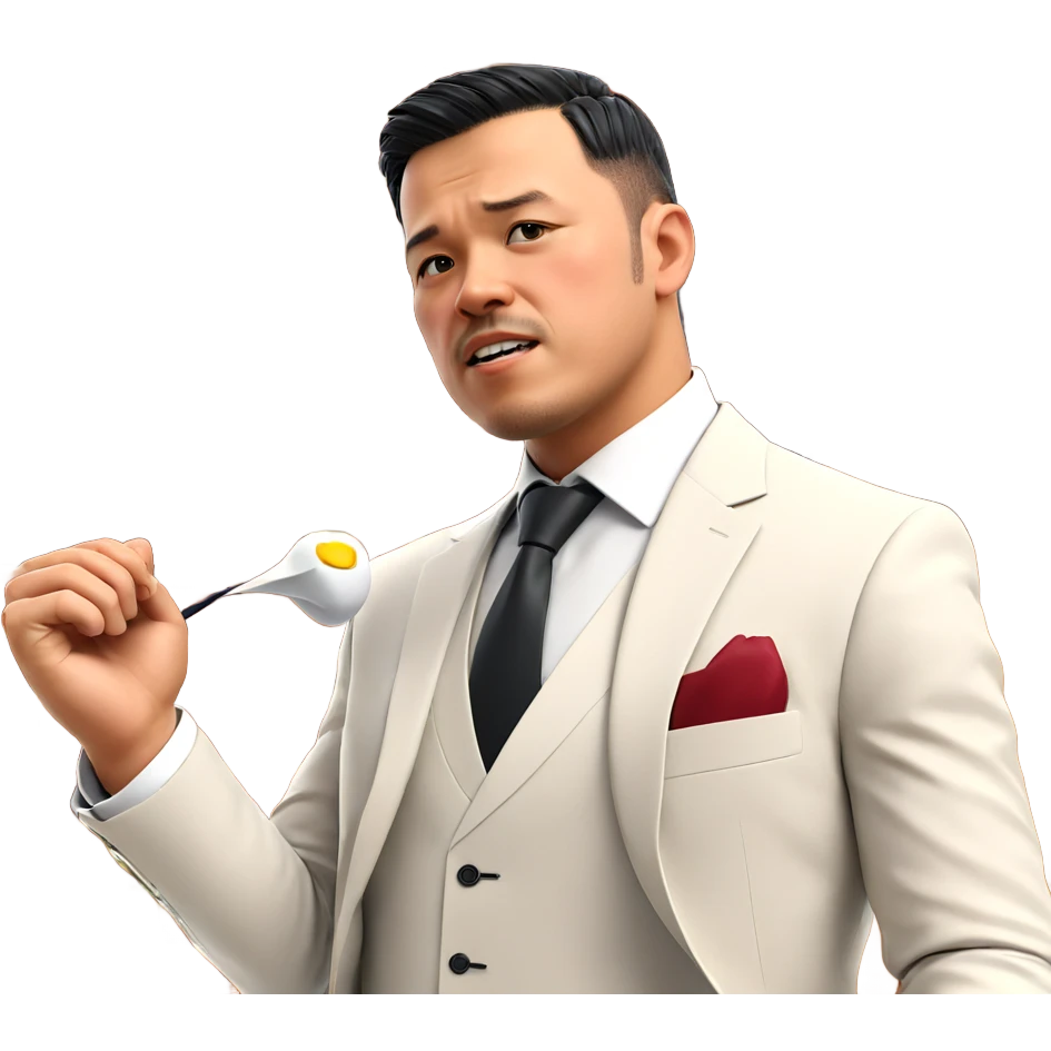 formal suit with necktie emoji