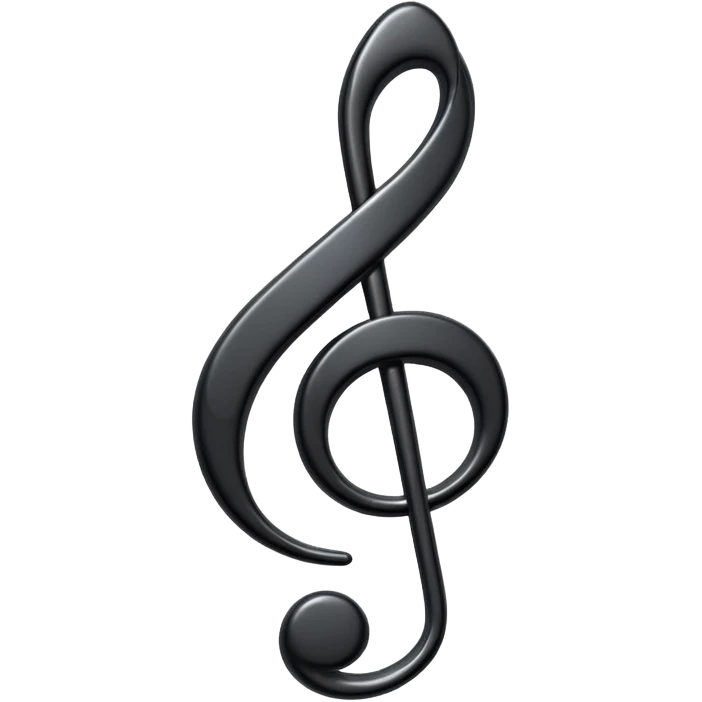 black music note emoji