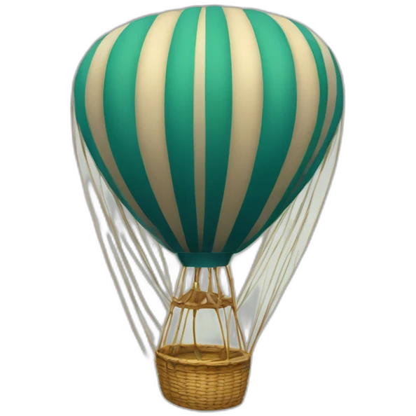 Montgolfière crevée emoji
