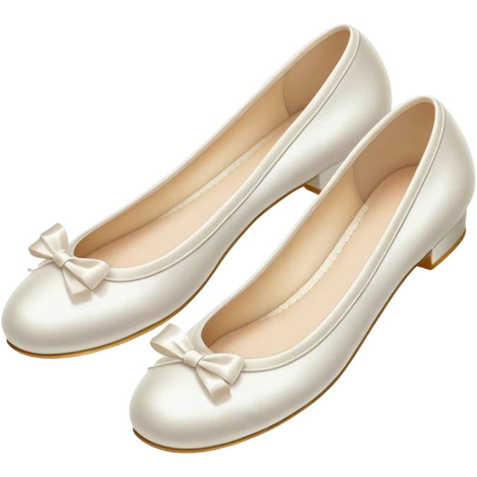 white ballerina shoe emoji