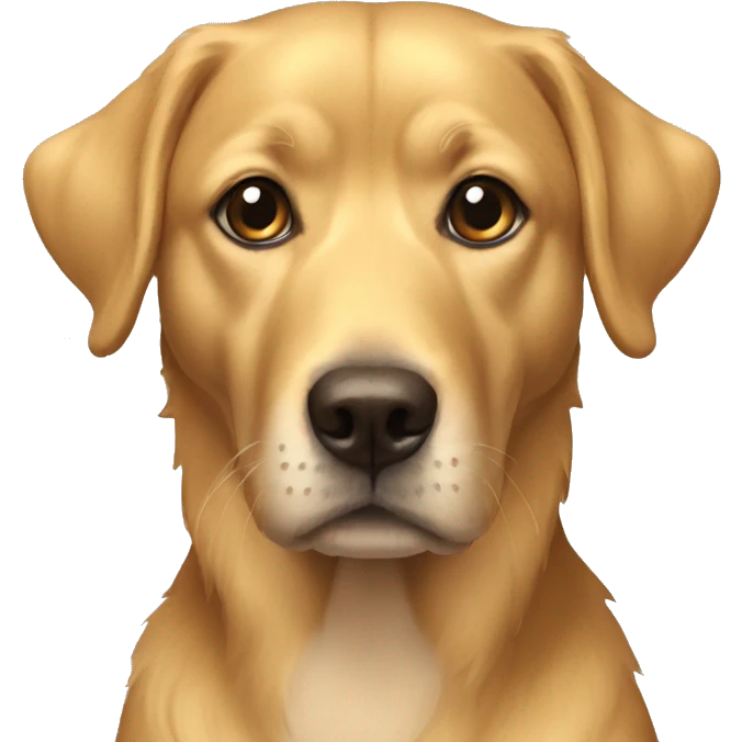 Chien golden  emoji