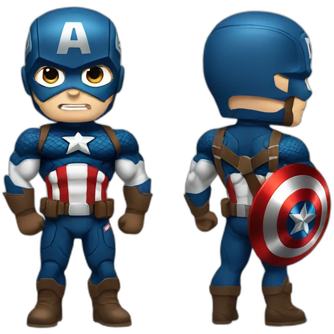 Captain America musculation emoji