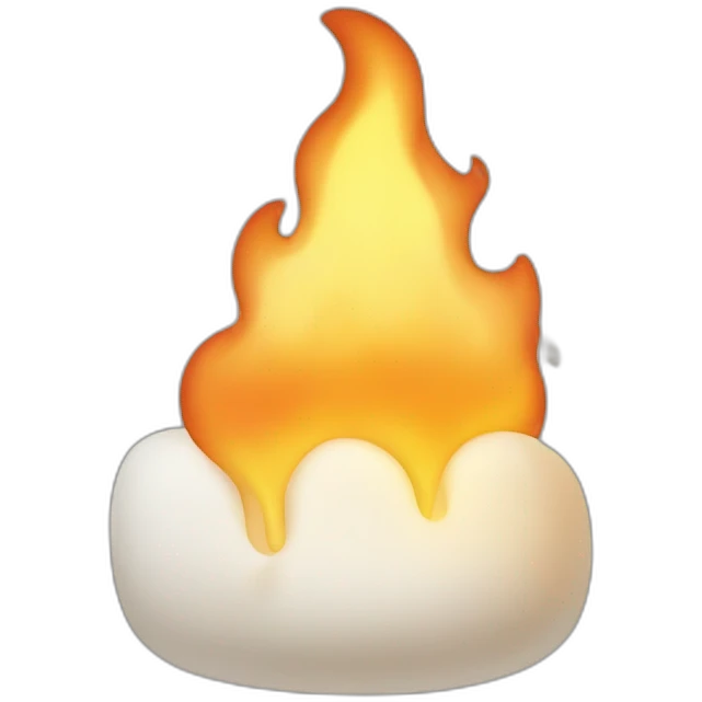 flame with marshmallow  emoji
