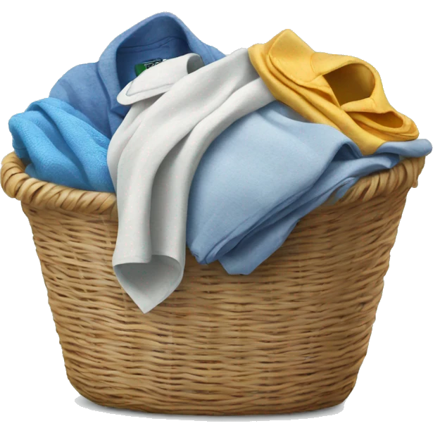 laundry pile in a basket emoji