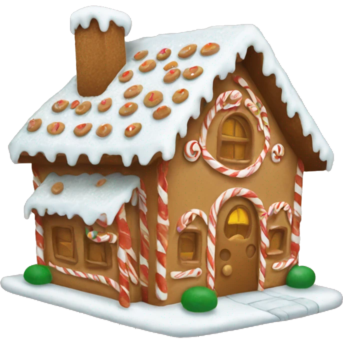 gingerbread house emoji