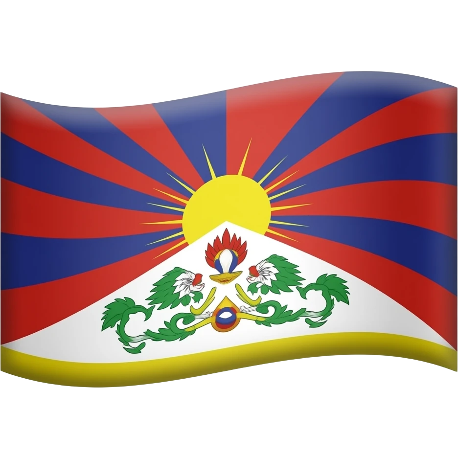 Flag of tibet emoji