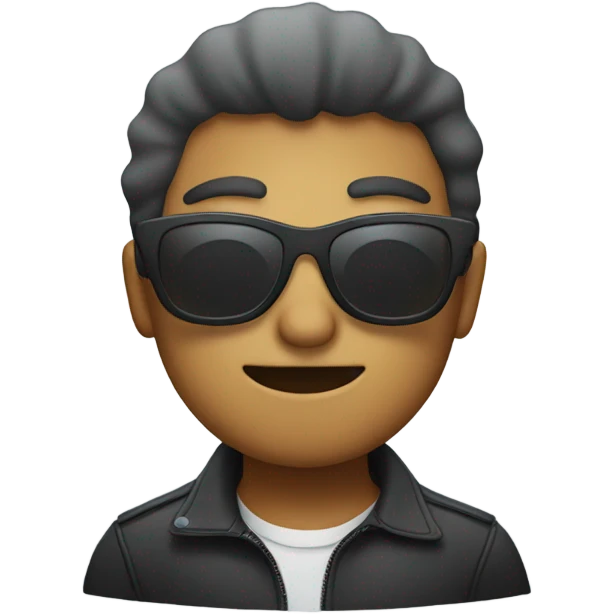 Emoji wearing sunglasses in the fog emoji
