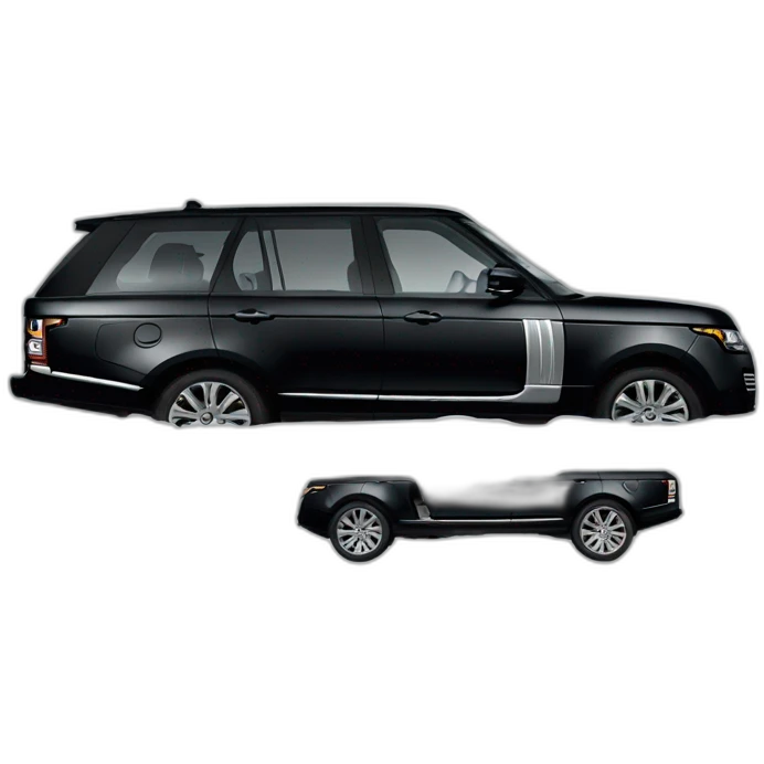 Black 2010 range rover emoji