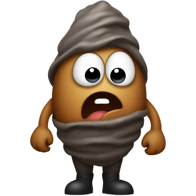 Defending a piece of poop emoji emoji