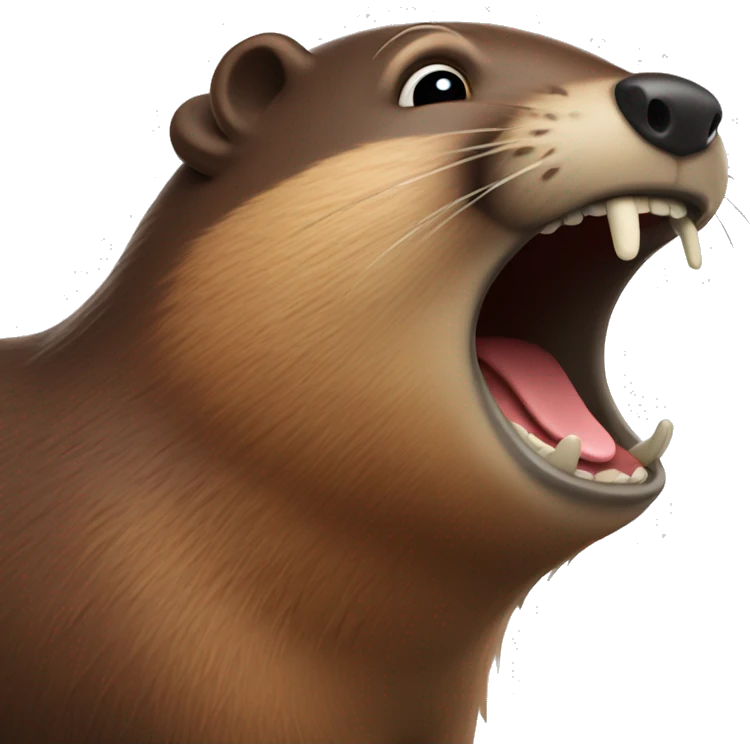 Laughing beaver  emoji