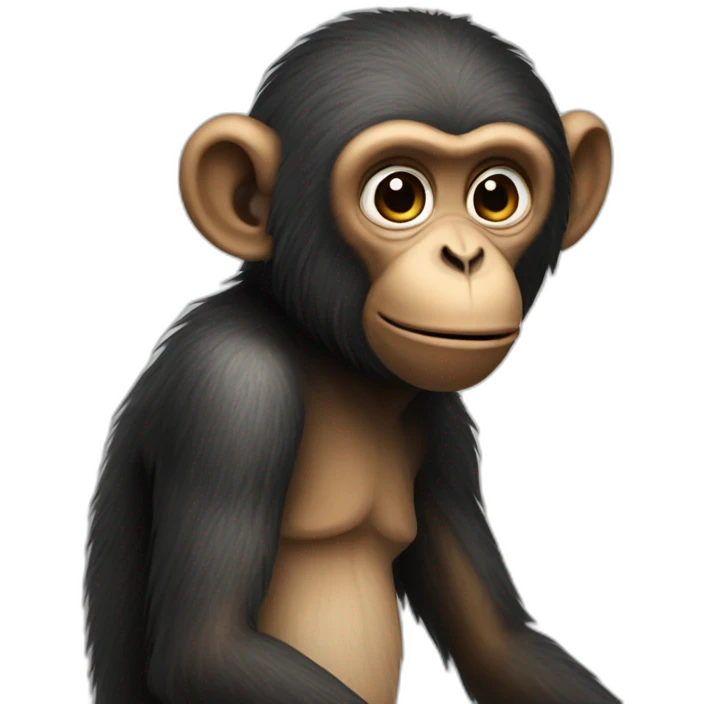 monkey talk about human emoji