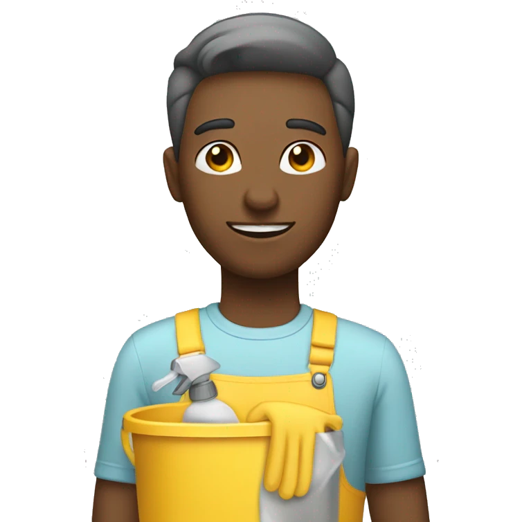 someone who is cleanning emoji