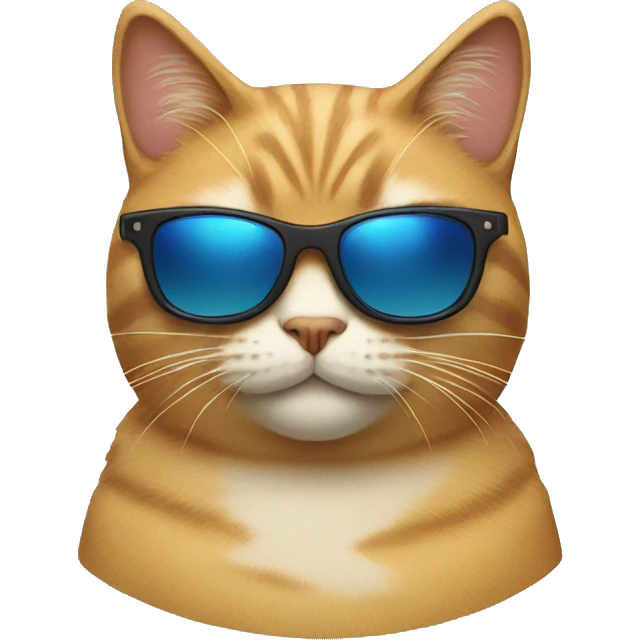 Cat with sunglasses emoji