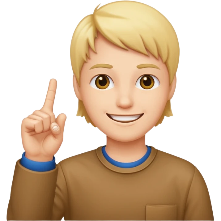 Smile middles finger emoji