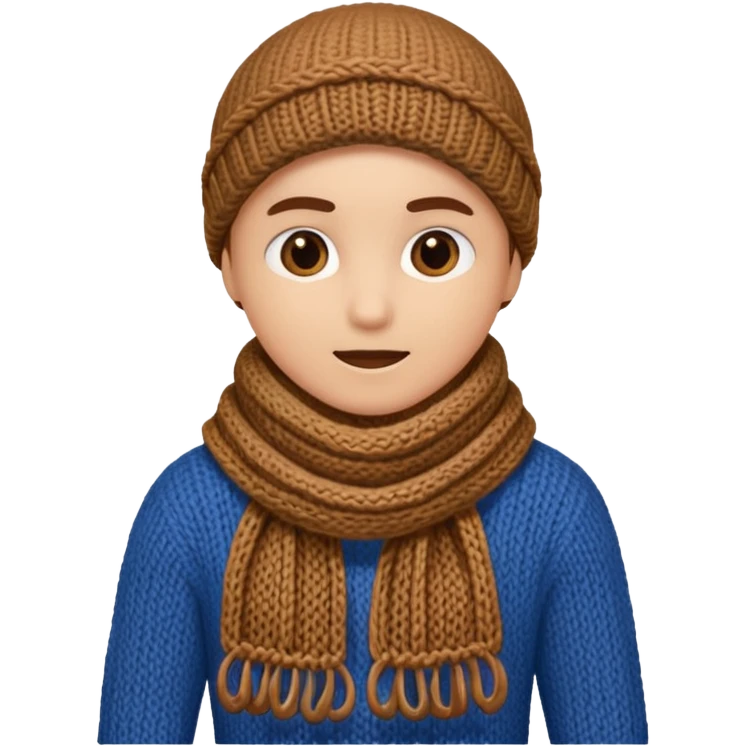 a brown scarf emoji