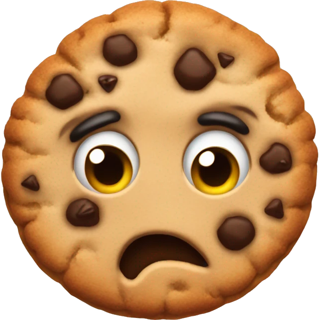 angry cookie emoji