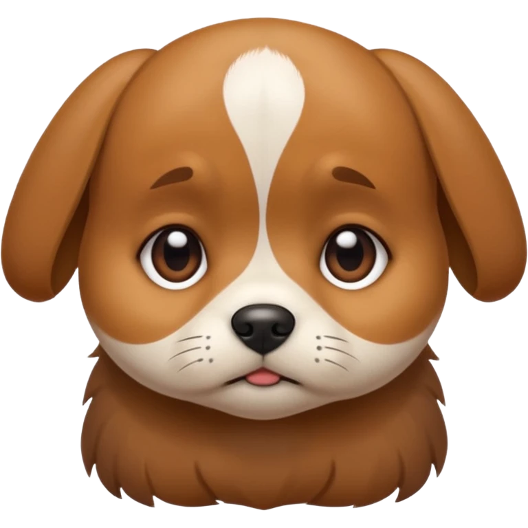 un perrito tierno por llorar  emoji