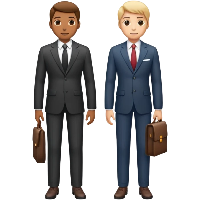 super realistic full-length official in a suit emoji