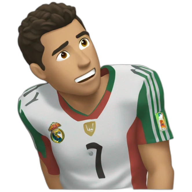 Cristiano qui pleure emoji