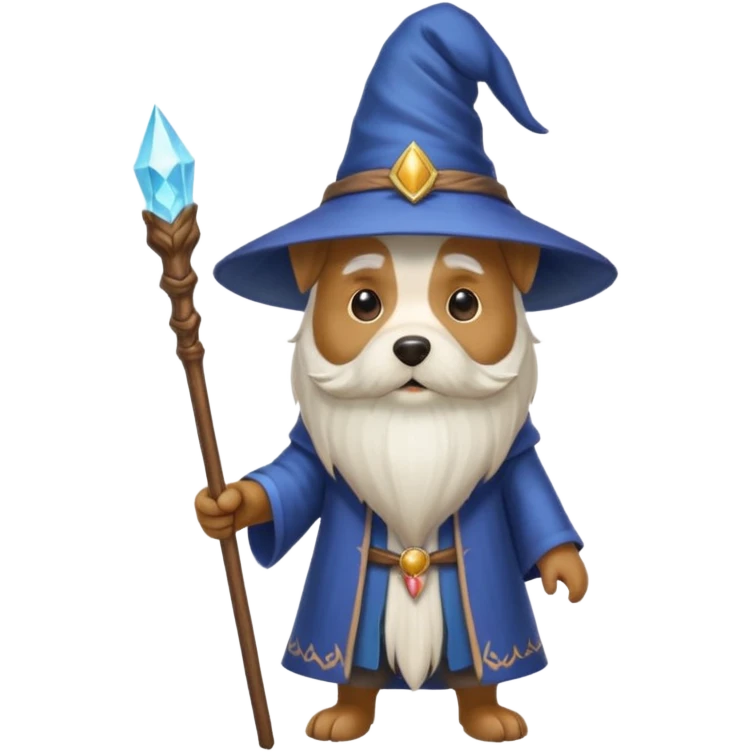 Dog wizard emoji
