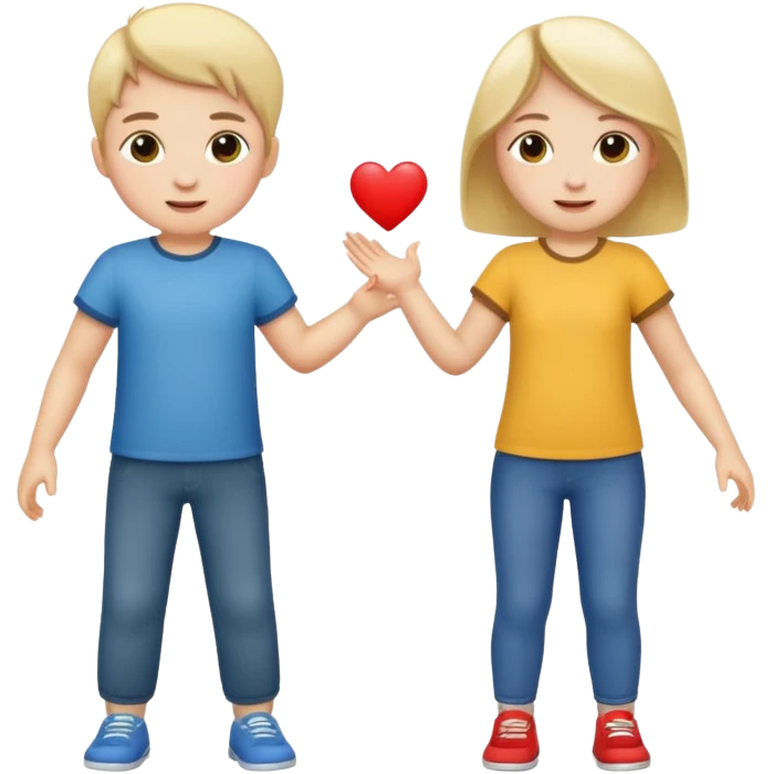two children full body emoji