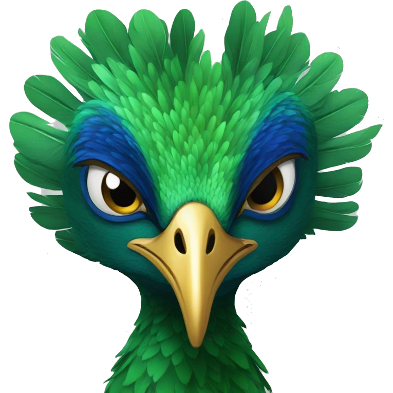 Pecock emoji