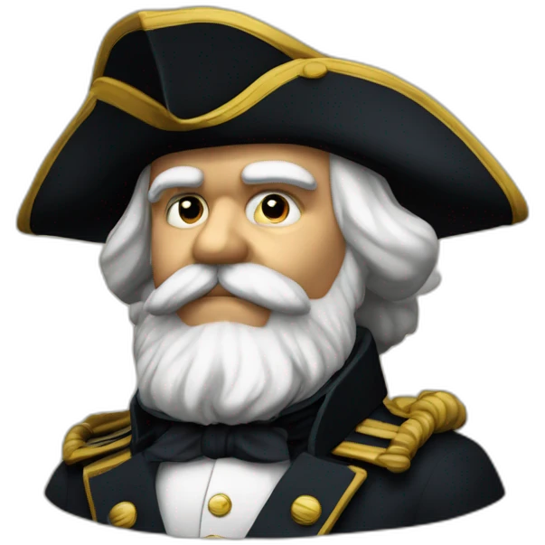 karl marx in napoleon bicorne hat emoji