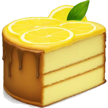 Lemon cake emoji