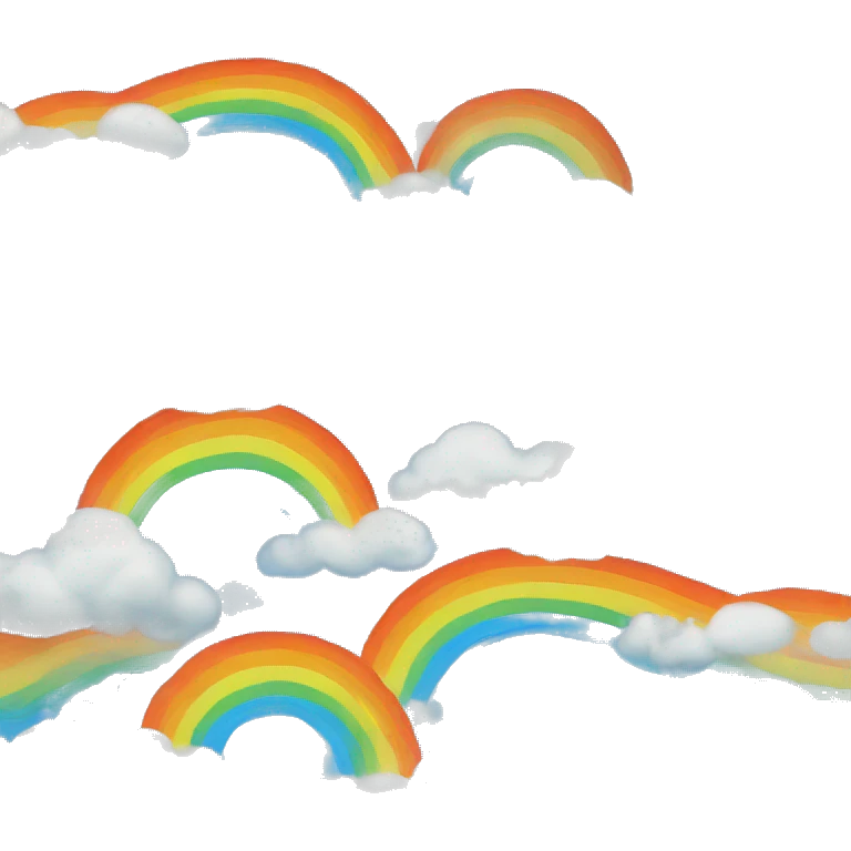 rainbow storm clouds emoji