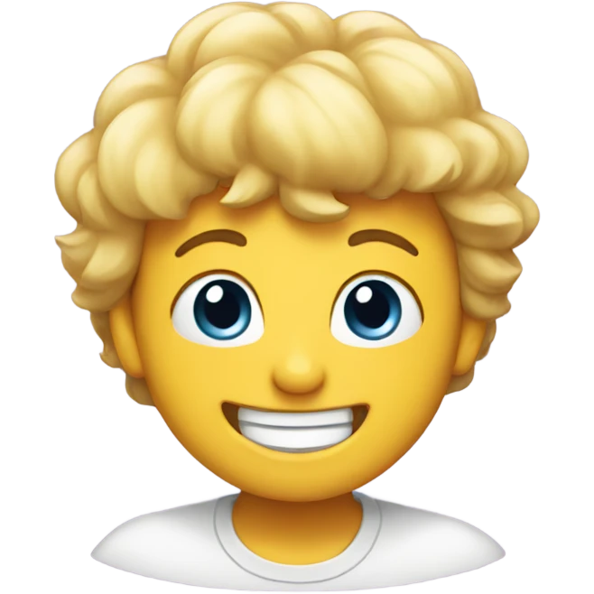 Happy face emoji