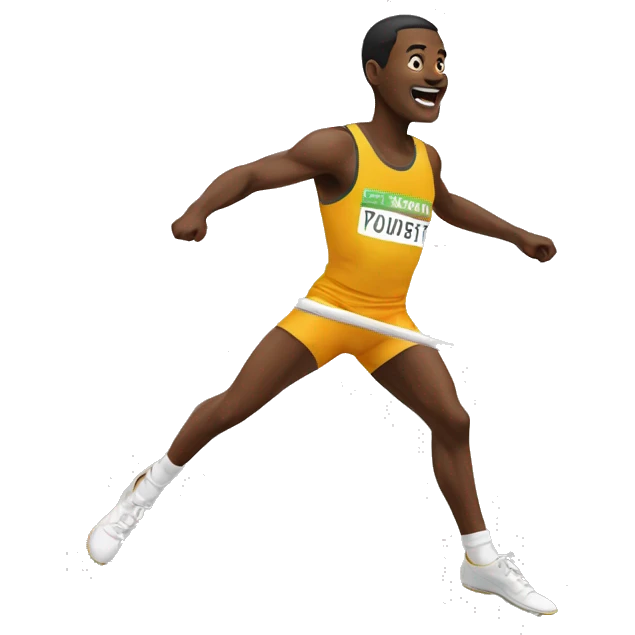 high jumping human emoji