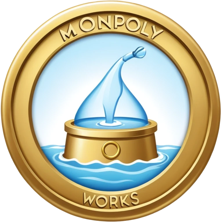 Monopoly water works badge  emoji