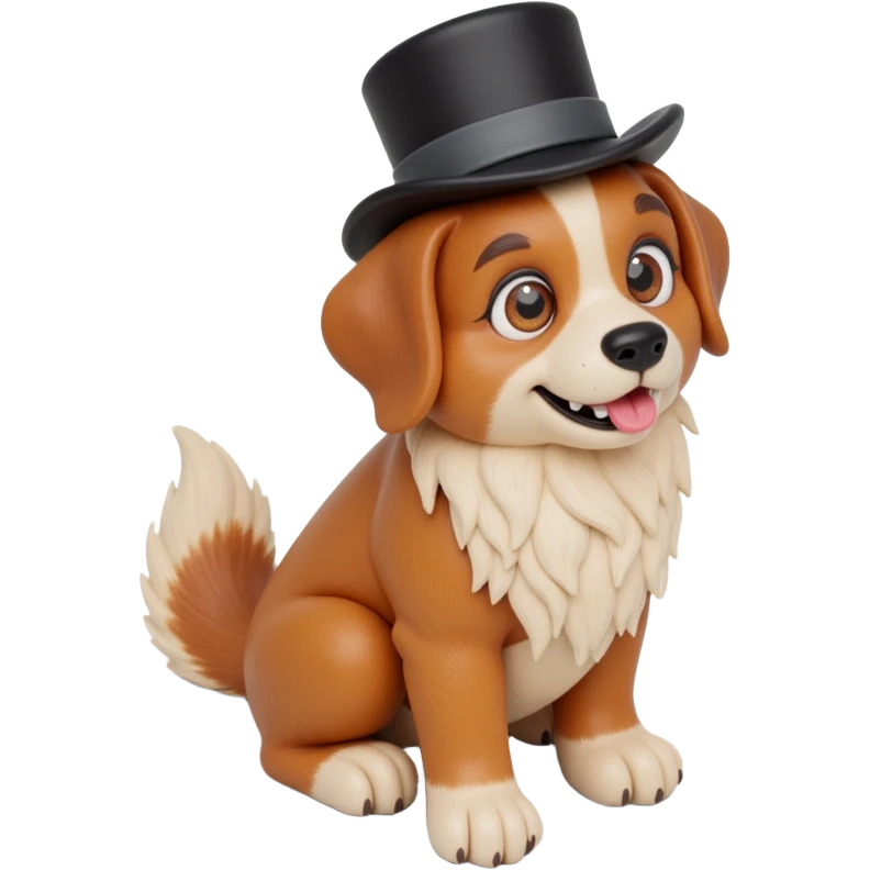 dog with tophat emoji