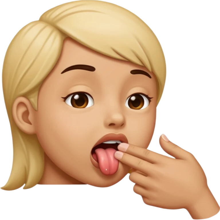 Licking ass emoji