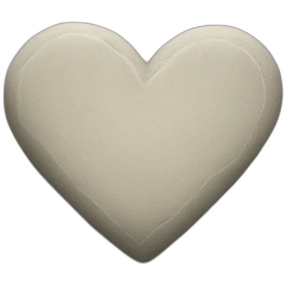 Stone heart shaped border emoji