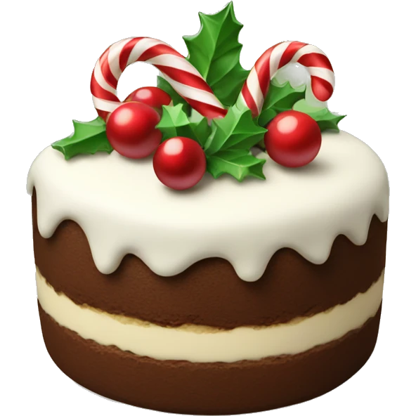 Fancy Christmas dessert  emoji