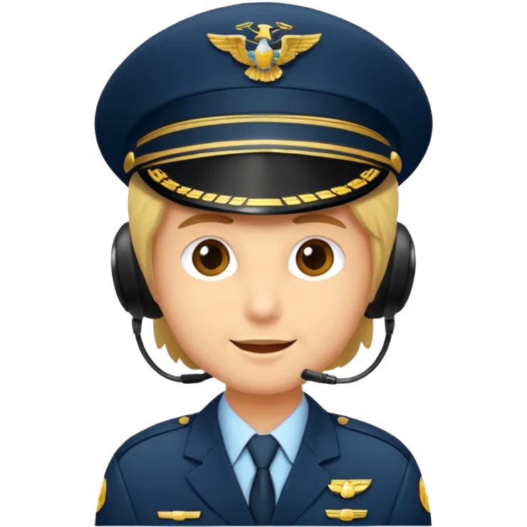 kulaklığı olan bir pilo emoji