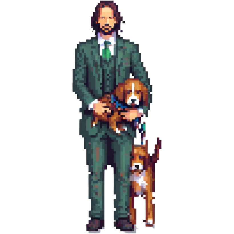 John Wick with a dog emoji