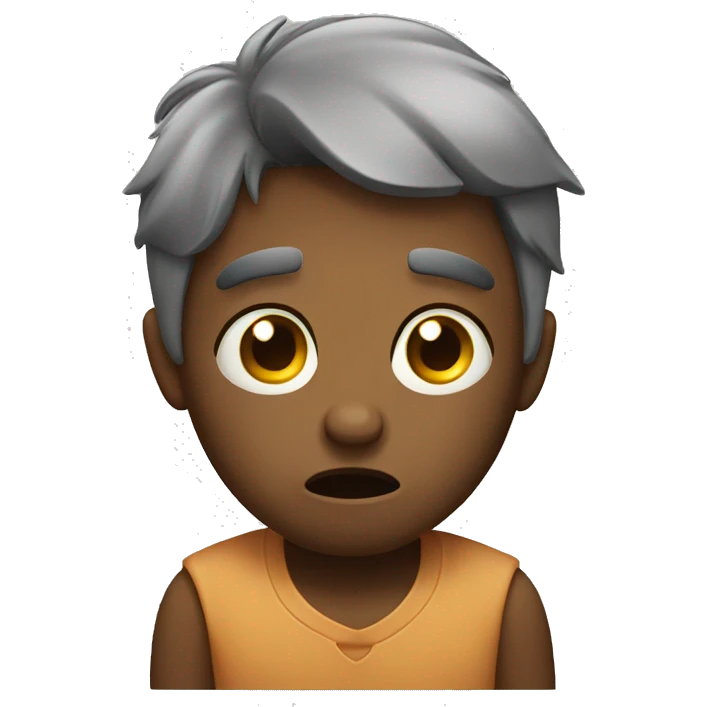 worried and  tired emoji