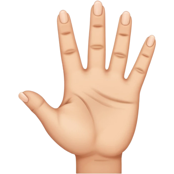 6 7 with fingers  emoji