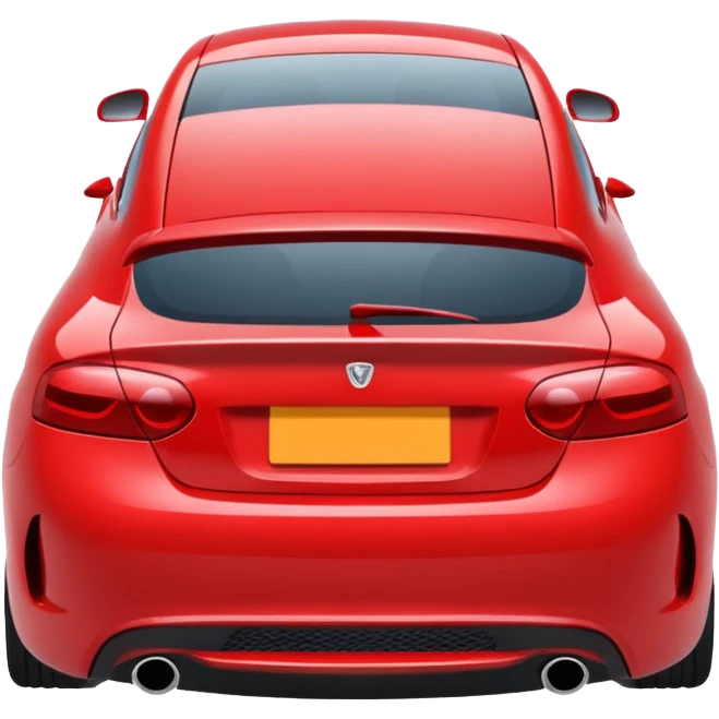 Car spoiler in red color emoji