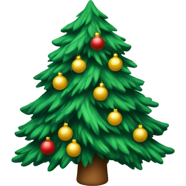 A christmas tree emoji