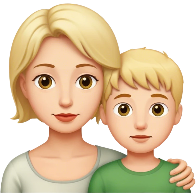 Love mother and son emoji